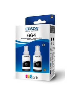 GARRAFA DE TINTA 664 C/2 T664120-2P - PRETO - UN - EPSON