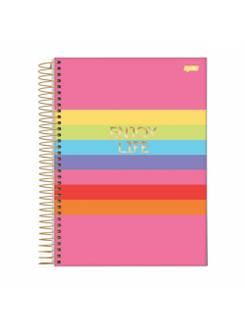 CADERNO UNIV CAPA DURA 10X1 160FLS - WISH - UN - JANDAIA