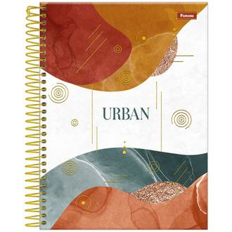 CADERNO COLEGIAL CAPA DURA 1X1 80FLS - URBAN - PCT 4 - FORONI