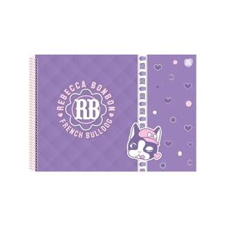 CADERNO DESENHO CAPA DURA 60FLS - ESPIRAL - REBECCA BOMBOM - UN - ANIMATIVA