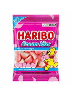 BALA GELATINA 50G - CREAM KISS - UN - HARIBO