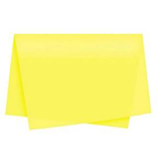 PAPEL SEDA 48X60CM - AMARELO - PCT 100 - RIDET