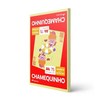 PAPEL CHAMEQUINHO  75G 100FLS - AMARELO - CX 25 - CHAMEX