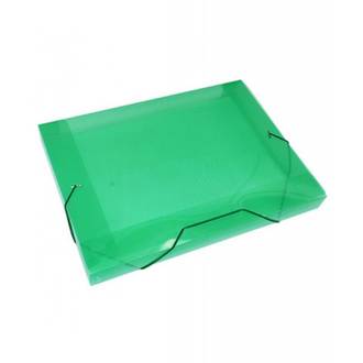 PASTA ELASTICO PLASTICA 2CM OFICIO - 1022 - VERDE - UN - ACP