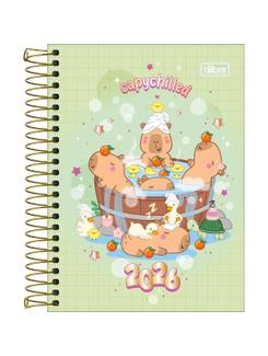 AGENDA ESPIRAL CAPYCLUB M3 - DIARIA - 393843 - PCT 4 - TILIBRA