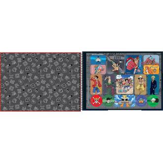 CADERNO DESENHO CAPA DURA 80FLS - ESPIRAL - ONE PIECE - PCT 4 - TILIBRA