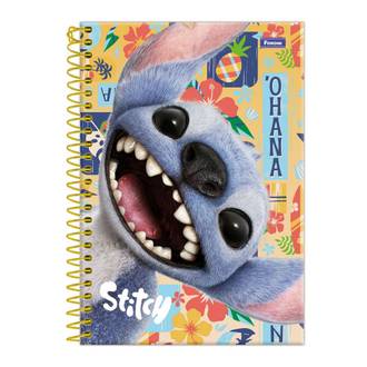 CADERNO UNIV CAPA DURA 10X1 160FLS - 3370673 - STITCH - UN - FORONI