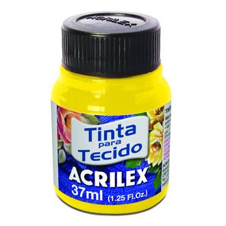 TINTA TECIDO FLUOR 37ML 04040 - AMARELO LIMAO - CX 12 - ACRILEX