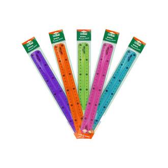 REGUA FLEXIVEL 30CM CORES 4365 - CX 25 - LEO E LEO