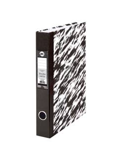 PASTA REGISTRADORA AZ OFICIO LOMBO LARGO TIGRADA 75MM - PRETO - UN - DAC