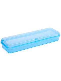 PORTA LAPIS PLASTICO PLUS NEON  - AZUL - UN - MAXCRIL