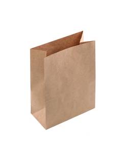 SACO DE PAPEL KRAFT PARDO  - 28,5x24x12 - PCT 50 - CROMUS