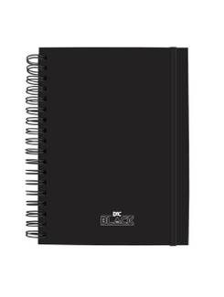 CADERNO UNIV SMART 10X1 80FLS - 3643 - ALL BLACK - UN - DAC