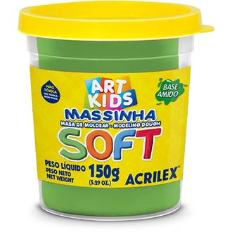MASSA P/MODELAR SOFT 150G 07315 - VERDE - UN - ACRILEX