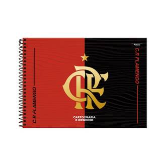CADERNO DESENHO CAPA DURA 80FLS - ESPIRAL - 3393070 - FLAMENGO - PCT 5 - FORONI
