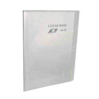 PASTA CATALOGO C/40 ENV C/VISO A4 - 2272 - CR - CRISTAL - UN - ACP