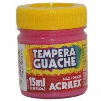 TINTA GUACHE 15ML  - ROSA - UN - ACRILEX