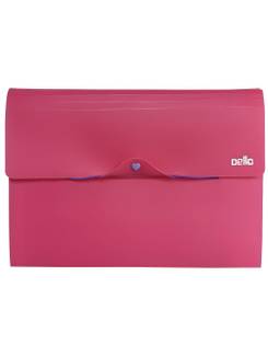 PASTA SANFONADA A4 12 DIVISORIAS FULL COLOR- 6107 - PINK - UN - DELLO