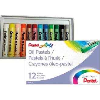 GIZ PASTEL OLEO 12 CORES - PHN-12 - UN - PENTEL