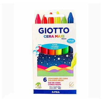 BIG GIZ DE CERA MAXI NEON 6 CORES - 202402ES - CX 12 - GIOTTO