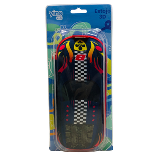 ESTOJO ESCOLAR INFANTIL FIRE RACER - YS42643 - UN - YINS