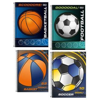 CADERNO UNIV CAPA DURA 1X1 80FLS - SCORE - PCT 4 - TILIBRA