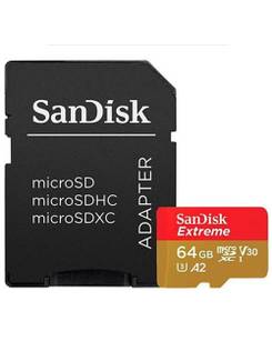 CARTAO MEMORIA MICRO SD 64GB EXTREME - UN - SANDISK