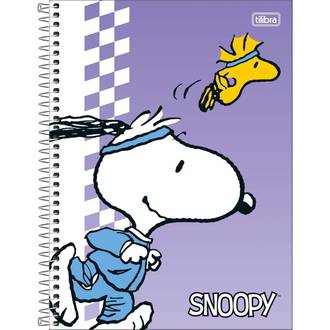 CADERNO UNIV CAPA DURA 10X1 160FLS - 396044 - SNOOPY - PCT 4 - TILIBRA