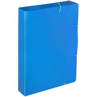 PASTA ELASTICO PLASTICA 4CM A4/FULL COLOR - 0439 - AZUL - UN - DELLO