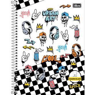 CADERNO UNIV CAPA DURA 1X1 80FLS - QUADRICULADO - SPICE - UN - TILIBRA