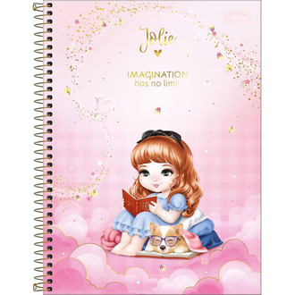 CADERNO UNIV CAPA DURA 1X1 80FLS - 308536 - JOLIE - UN - TILIBRA