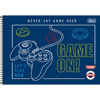 CADERNO DESENHO CAPA DURA 80FLS - ESPIRAL - PEPPER - PCT 4 - TILIBRA