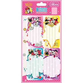 ETIQUETA ADESIVA ESCOLAR  - MINNIIE - PCT 10 - TILIBRA