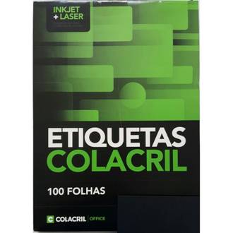 ETIQUETA INKJET/LASER A4 100FL - CA4354 - 25X99 - UN - COLACRIL