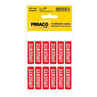 ETIQUETA ADESIVA URGENTE 5FL - OP-1341 - UN - PIMACO