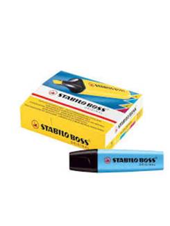 MARCA TEXTO BOSS  - AZUL - CX 10 - STABILO