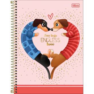 CADERNO UNIV CAPA DURA 10X1 160FLS - 397709 - BROWNIE - UN - TILIBRA