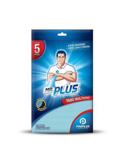 PANO MULTIUSO MR PLUS C/5 - 30CMX50CM - 52142 - AZUL - UN - TALGE