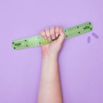 REGUA FLEXIVEL 30CM CORES 4365 - UN - LEO E LEO