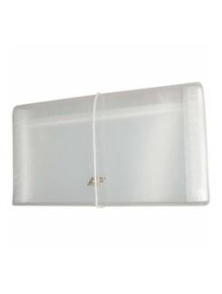 PASTA SANFONADA PORTA CHEQUES 12 DIVISORIAS - 1026 - CRISTAL - UN - ACP