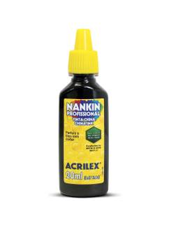 TINTA NANKIN 20ML 520 1 - PRETO - UN - ACRILEX