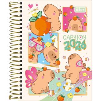 AGENDA ESPIRAL CAPYCLUB M3 - DIARIA - 393843 - UN - TILIBRA