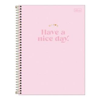 CADERNO UNIV CAPA DURA 1X1 80FLS - HAPPY - PCT 4 - TILIBRA