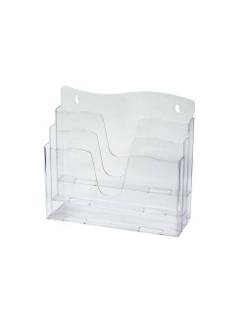 ORGANIZADOR P/ DOCUMENTOS C/ 3 DIVISORIAS - 3055.H - CRISTAL - UN - DELLO