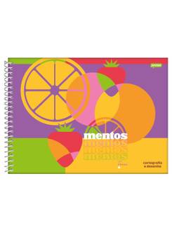 CADERNO DESENHO CAPA DURA 80FLS - ESPIRAL - MENTOS - UN - JANDAIA