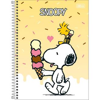 CADERNO UNIV CAPA DURA 10X1 160FLS - 396044 - SNOOPY - PCT 4 - TILIBRA