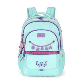 MOCHILA P/NB STITCH MJ50081SC - OHANA - TURQUESA - UN - LUXCEL