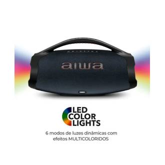 CAIXA DE SOM BT 200W BOOMBOX PLUS - AWS-BBS-01LBL - AZUL MEIA NOITE - UN - AIWA