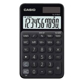 CALCULADORA BOLSO 10 DIG SL310UC - PRETO - UN - CASIO