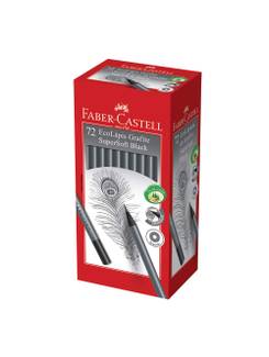 LAPIS PRETO N2 SUPERSOFT BLACK REDONDO - SM/907SOFT - CX 72 - FABER